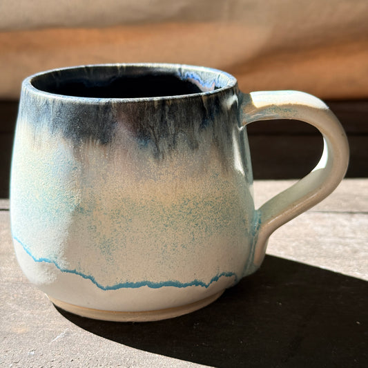 Handmade 16oz Stoneware Mug - Norse Blue