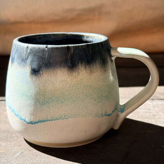Handmade 16oz Stoneware Mug - Norse Blue