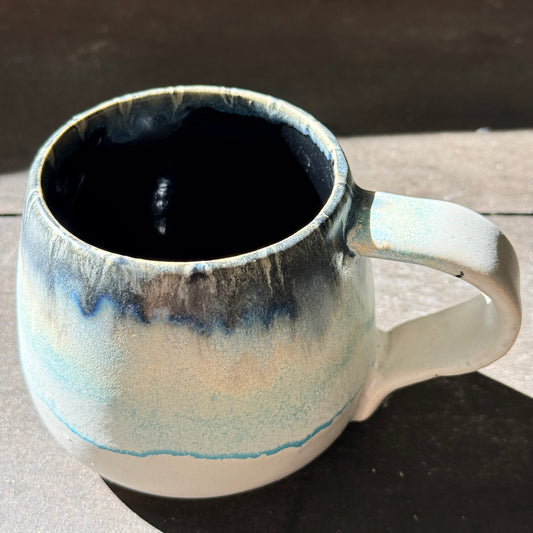 Handmade 16oz Stoneware Mug - Norse Blue