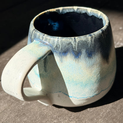 Handmade 16oz Stoneware Mug - Norse Blue