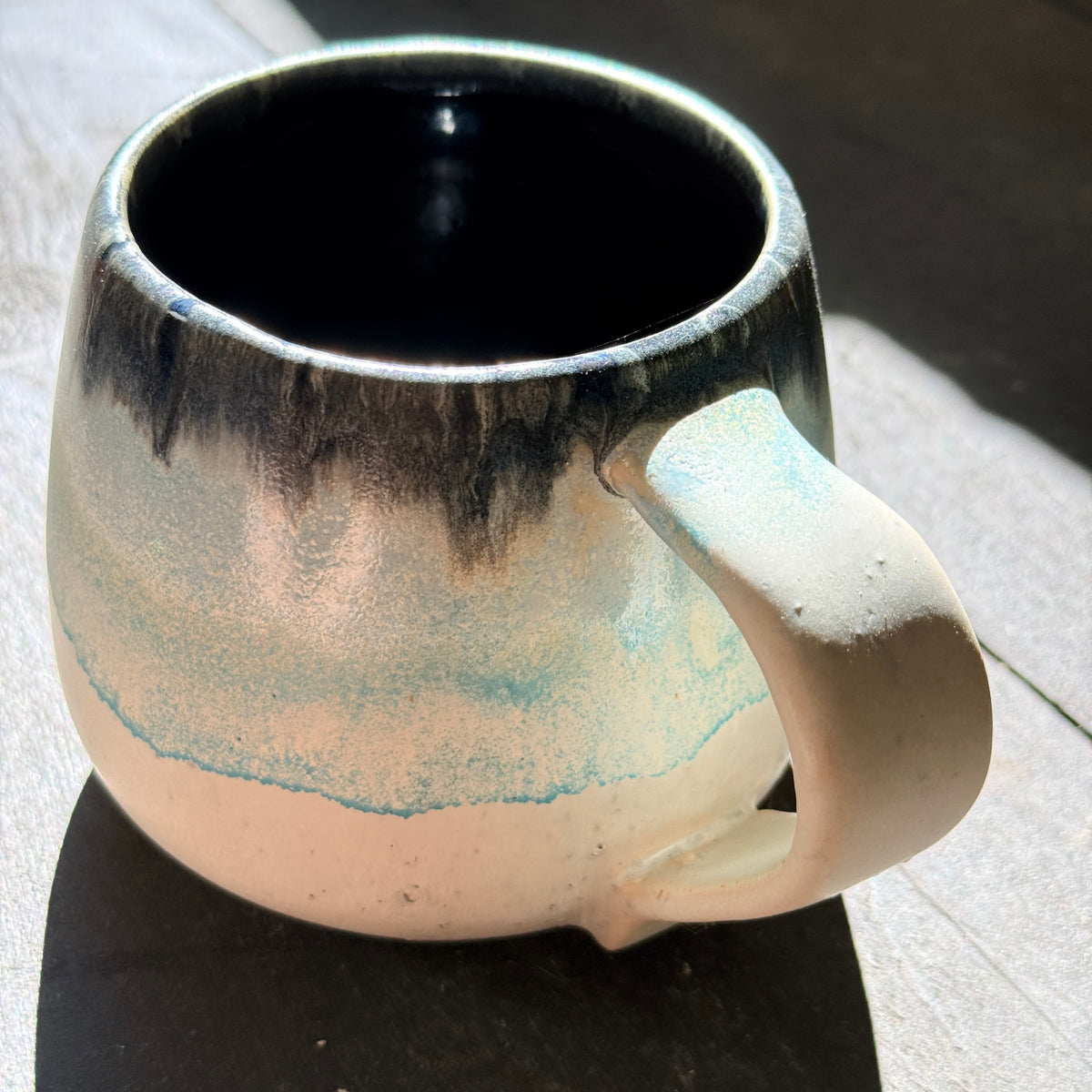 Handmade 16oz Stoneware Mug - Norse Blue