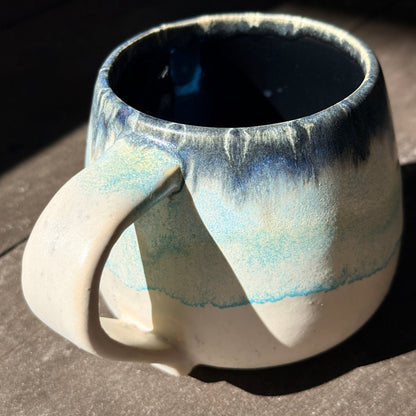 Handmade 16oz Stoneware Mug - Norse Blue