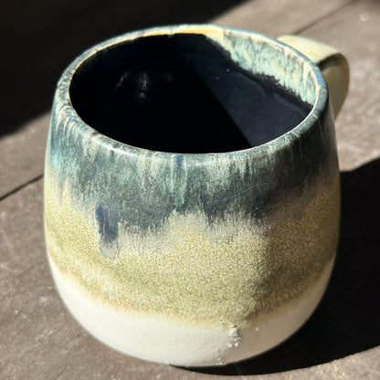 Handmade 16oz Stoneware Mug - Tropical Teal