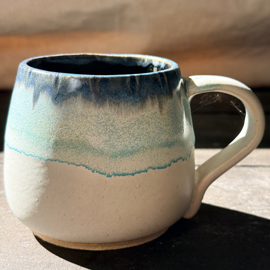 Handmade 16oz Stoneware Mug - Norse Blue
