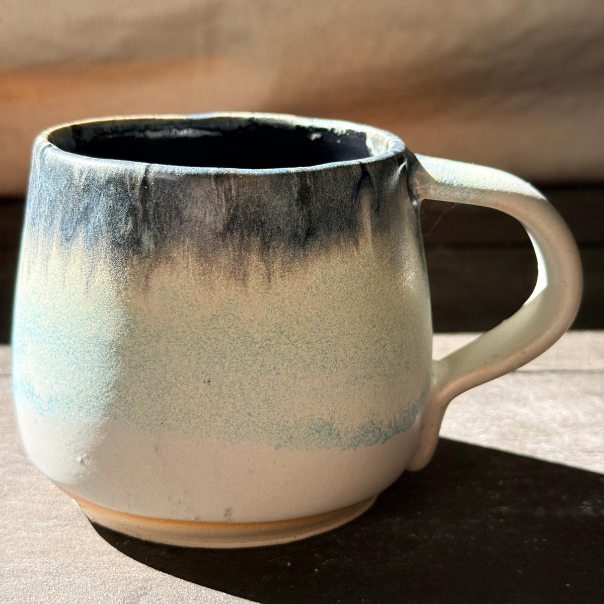 Handmade 16oz Stoneware Mug - Norse Blue
