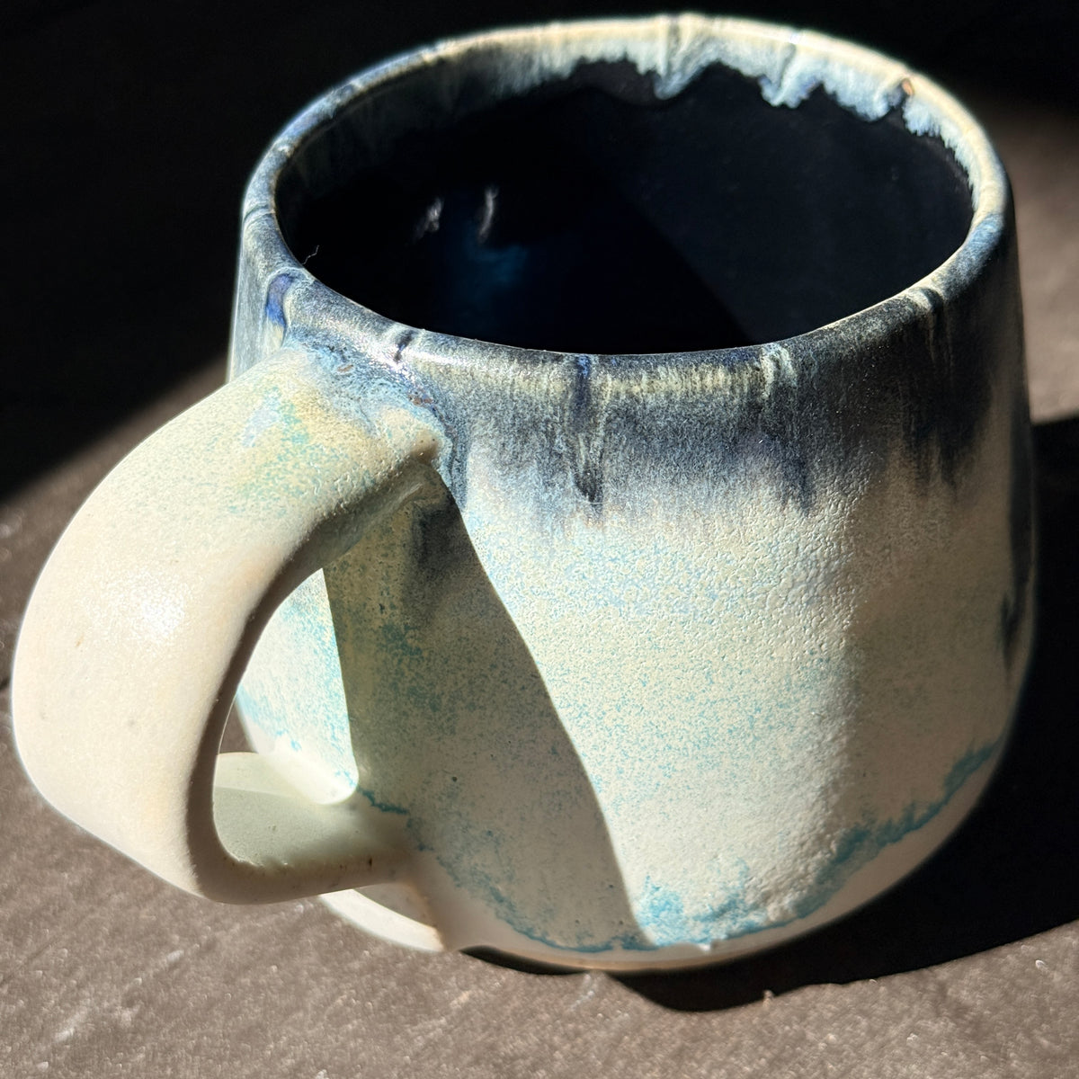 Handmade 16oz Stoneware Mug - Norse Blue