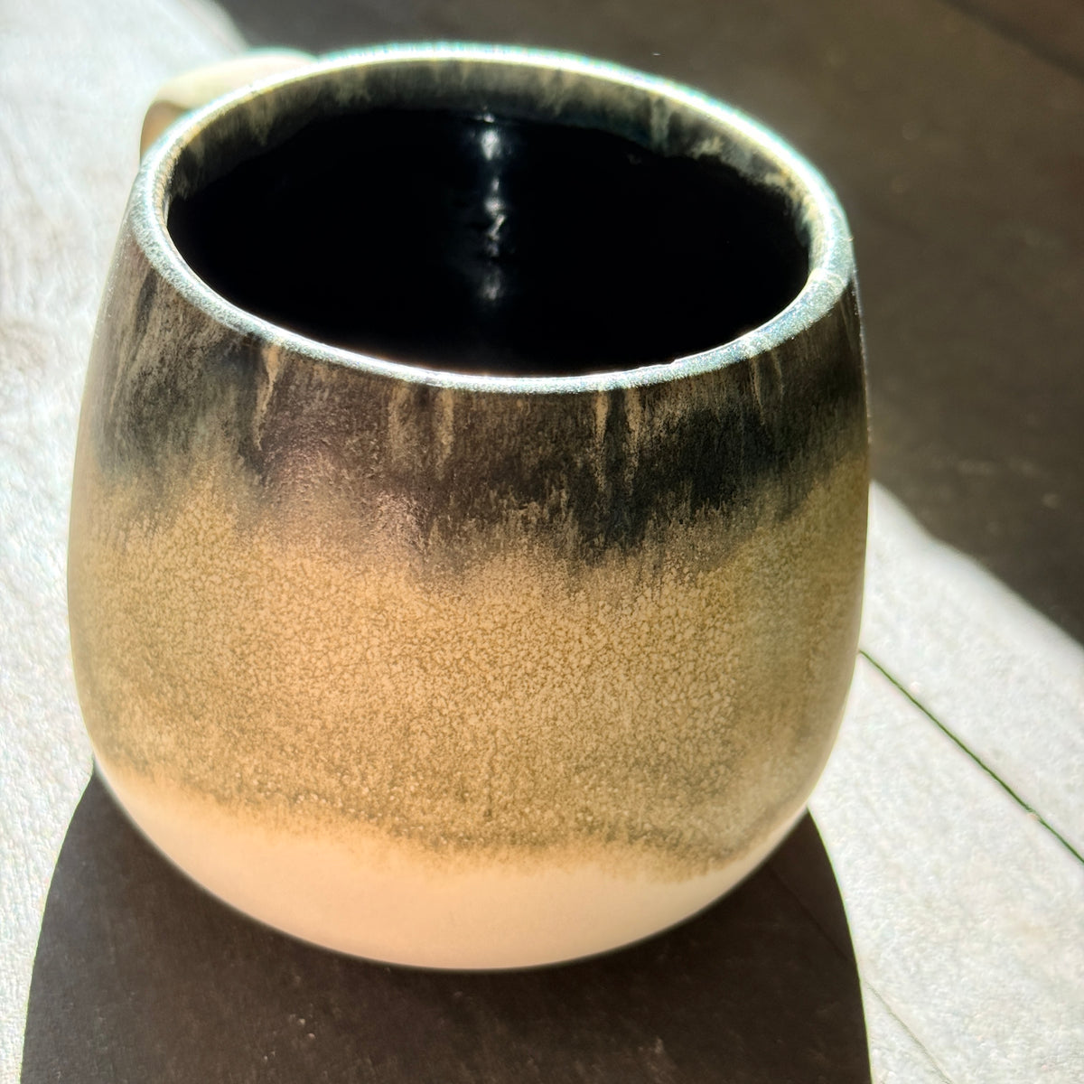 Handmade 16oz Stoneware Mug - Tropical Teal