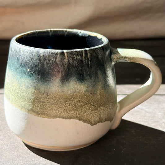 Handmade 16oz Stoneware Mug - Tropical Teal