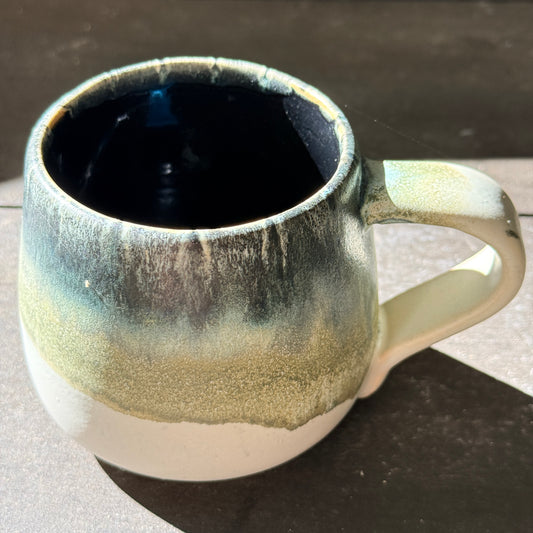 Handmade 16oz Stoneware Mug - Tropical Teal