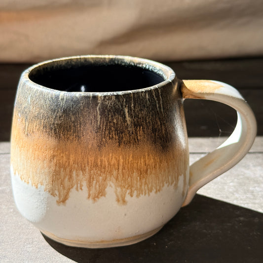 Handmade 16oz Stoneware Mug - Blue Root