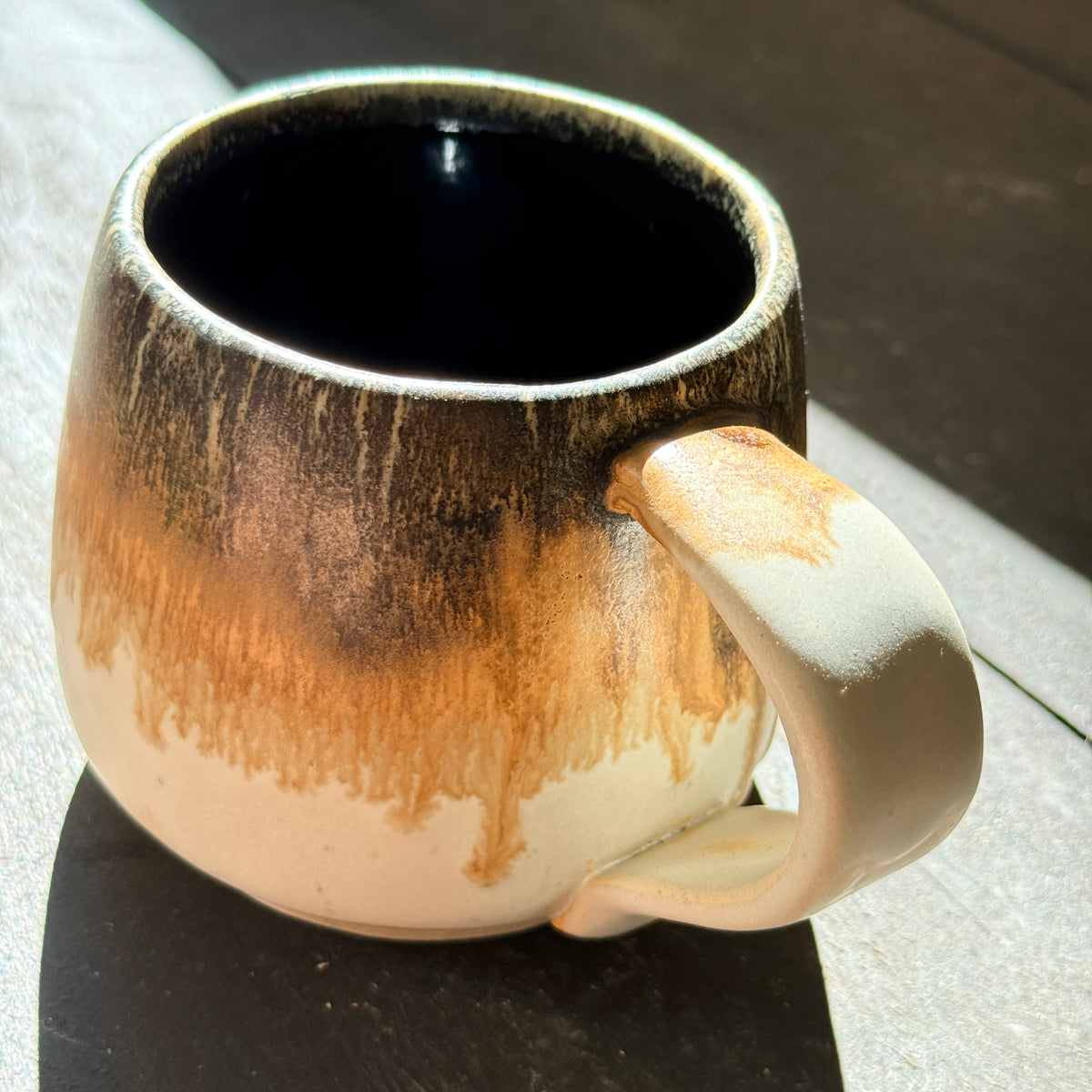 Handmade 16oz Stoneware Mug - Blue Root