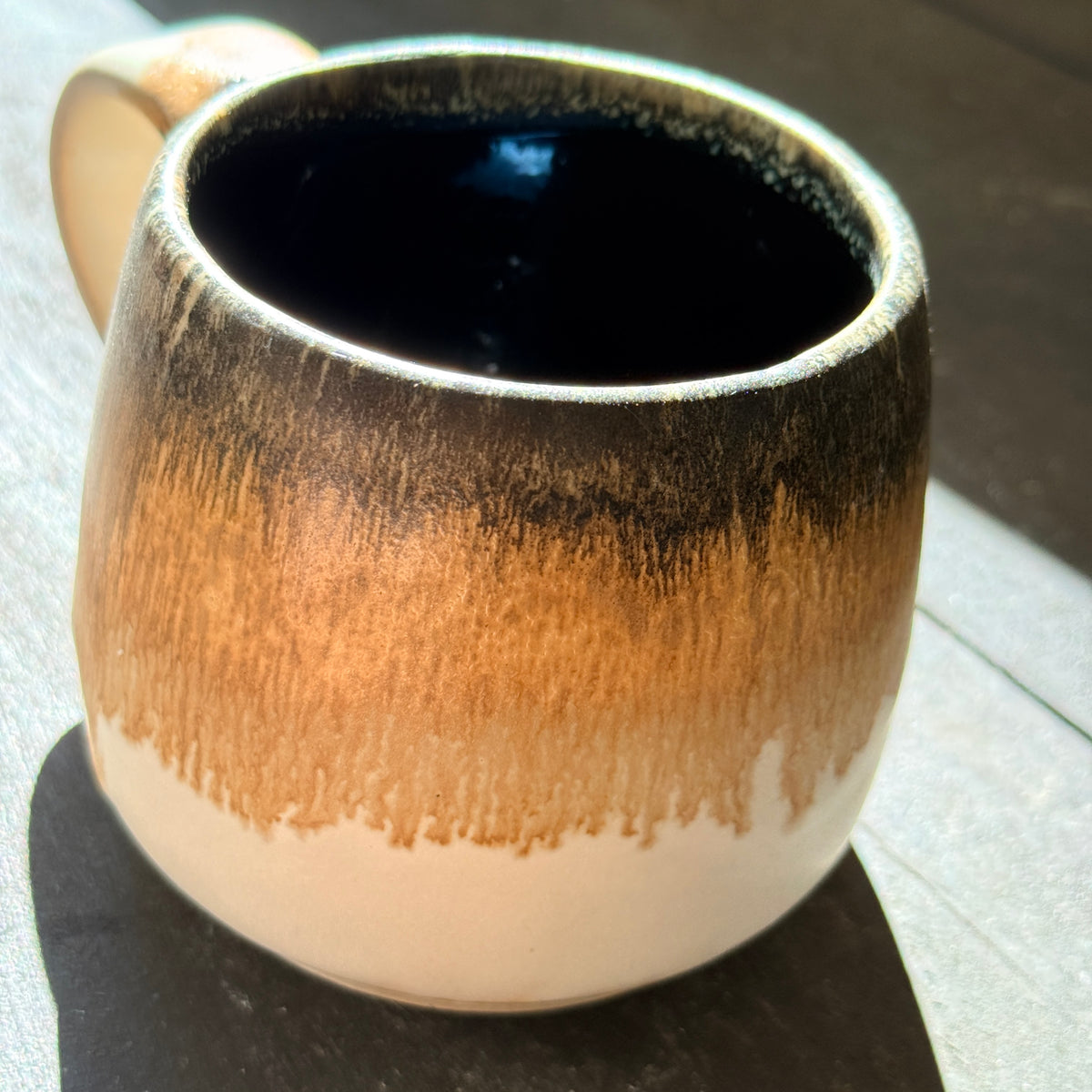 Handmade 16oz Stoneware Mug - Blue Root