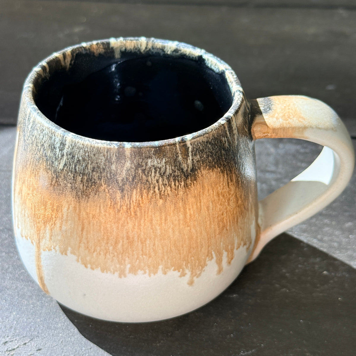 Handmade 16oz Stoneware Mug - Root Beer