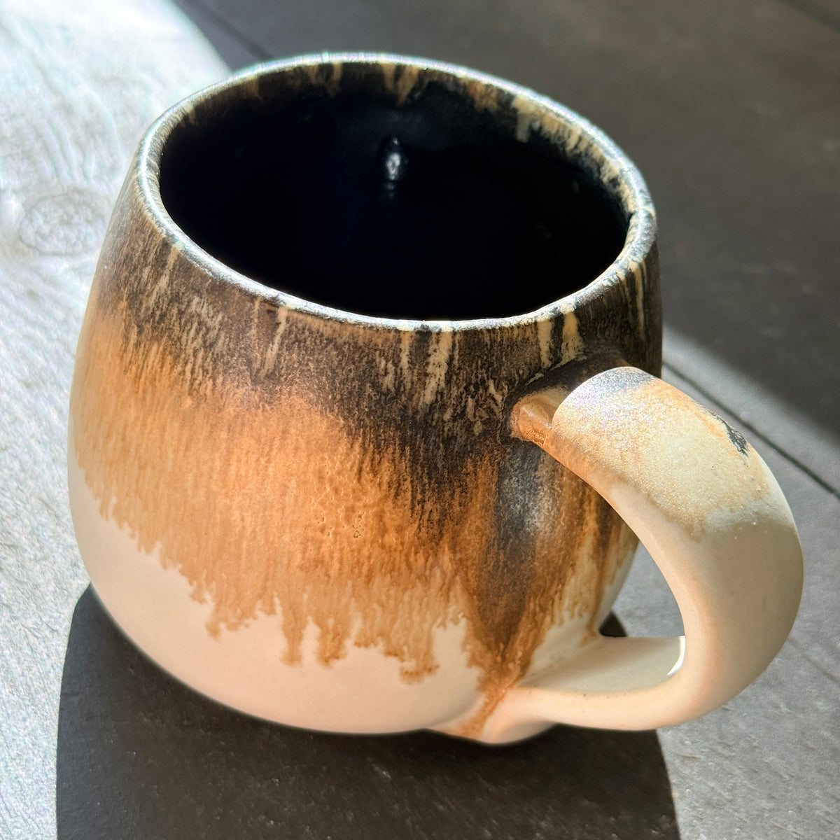 Handmade 16oz Stoneware Mug - Root Beer