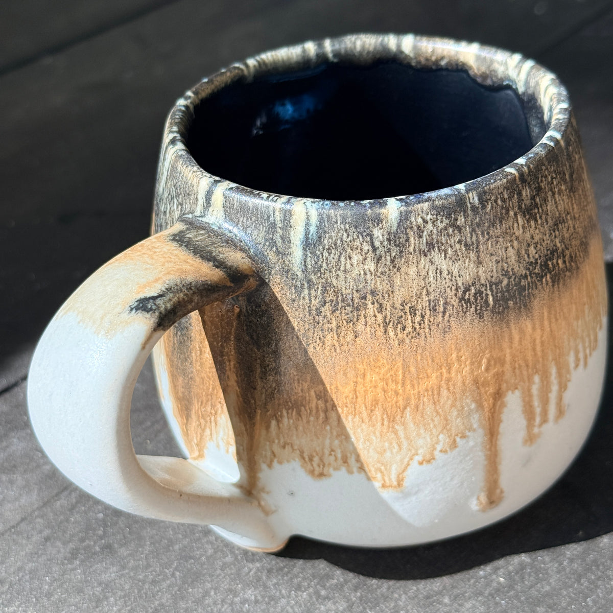 Handmade 16oz Stoneware Mug - Root Beer