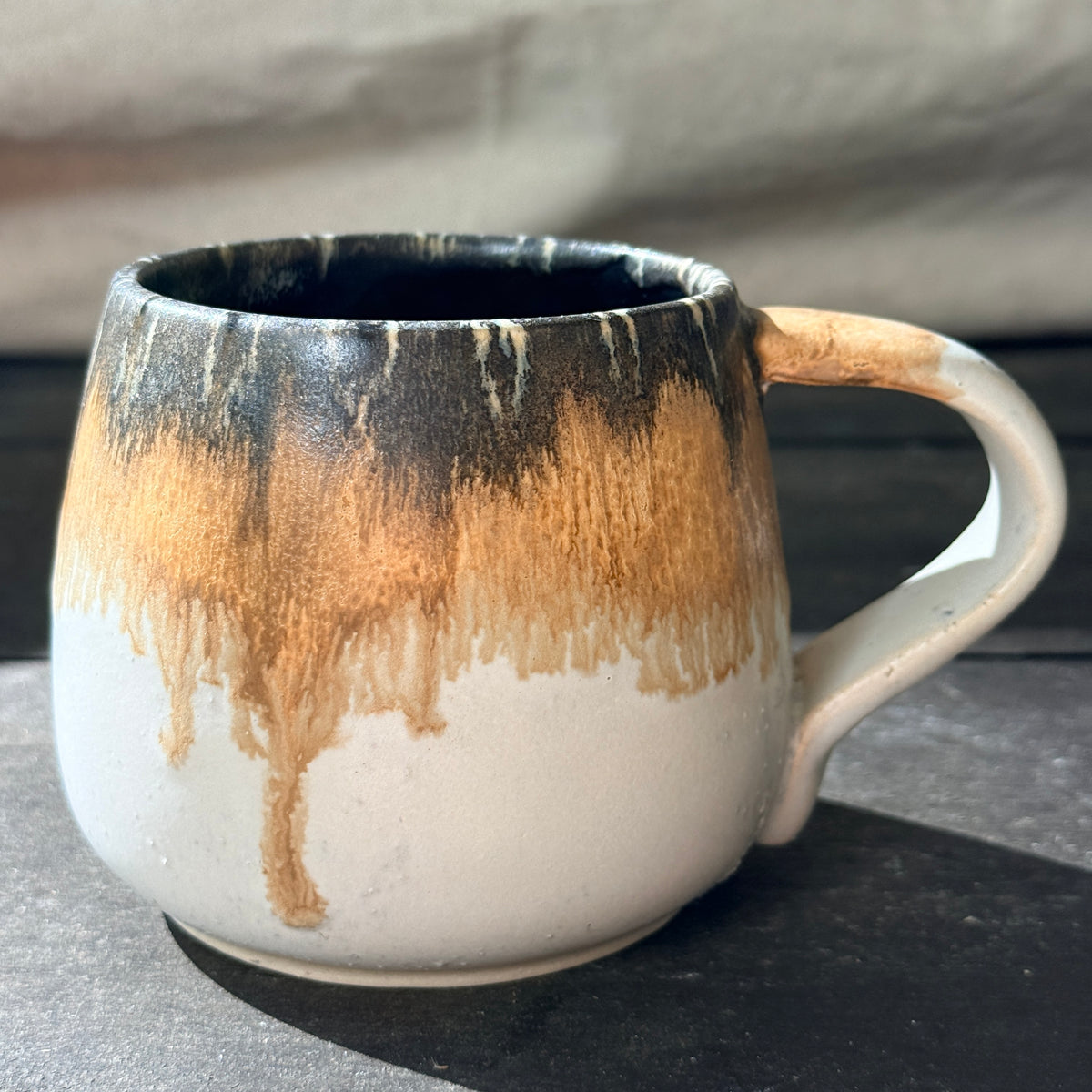 Handmade 16oz Stoneware Mug - Root Beer