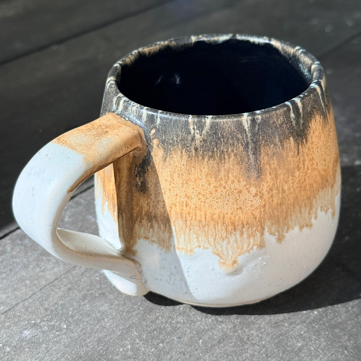 Handmade 16oz Stoneware Mug - Root Beer
