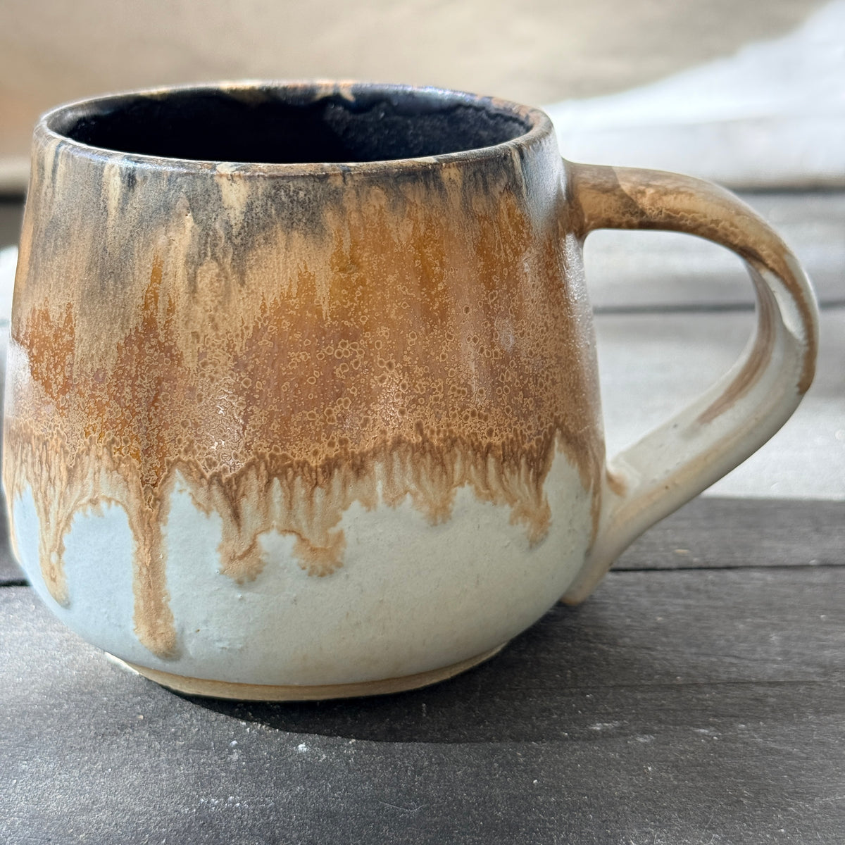 Handmade 16oz Stoneware Mug - Root Beer