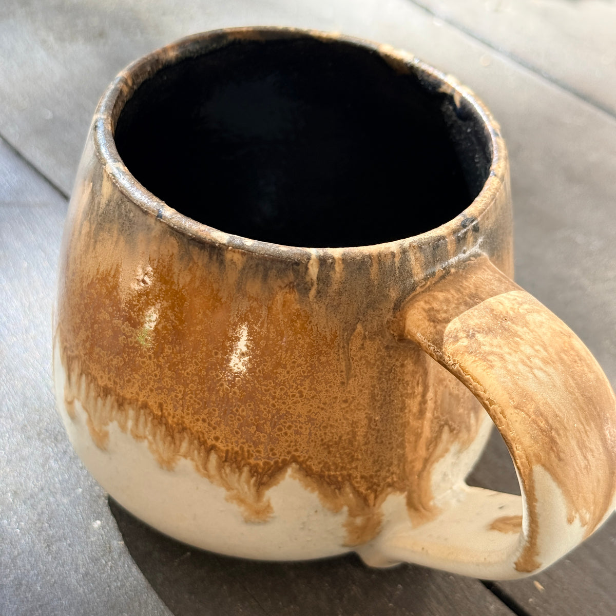 Handmade 16oz Stoneware Mug - Root Beer