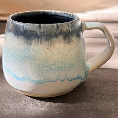 Handmade 16oz Stoneware Mug - Norse Blue