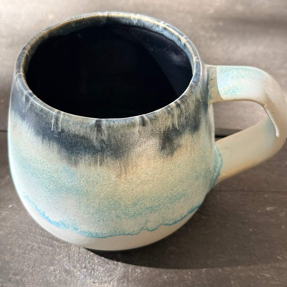 Handmade 16oz Stoneware Mug - Norse Blue