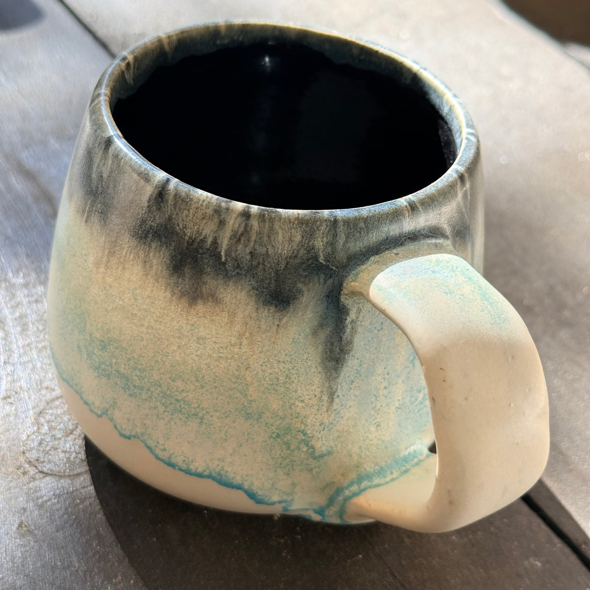 Handmade 16oz Stoneware Mug - Norse Blue