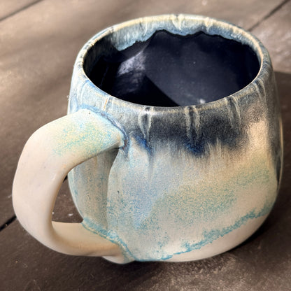 Handmade 16oz Stoneware Mug - Norse Blue