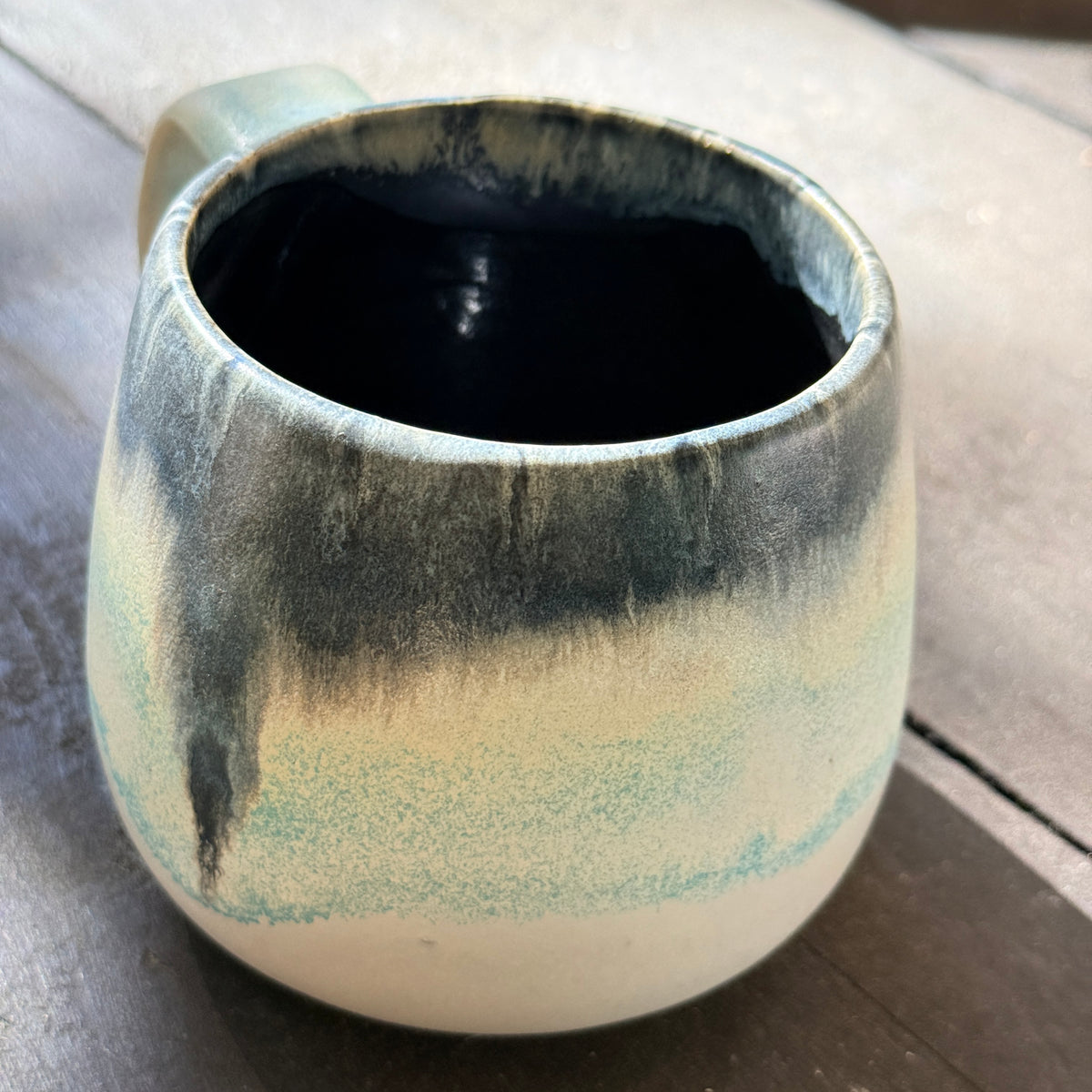 Handmade 16oz Stoneware Mug - Norse Blue