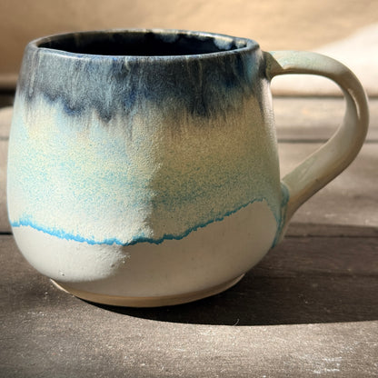 Handmade 16oz Stoneware Mug - Norse Blue