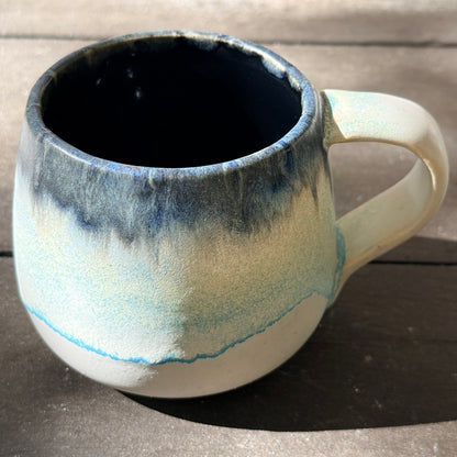 Handmade 16oz Stoneware Mug - Norse Blue