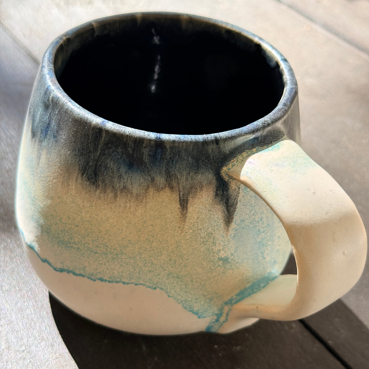 Handmade 16oz Stoneware Mug - Norse Blue