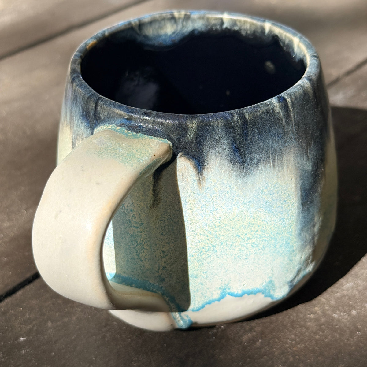 Handmade 16oz Stoneware Mug - Norse Blue