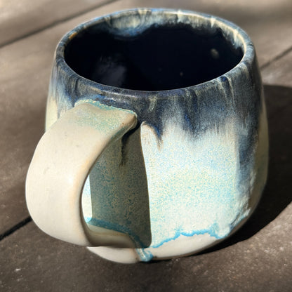 Handmade 16oz Stoneware Mug - Norse Blue