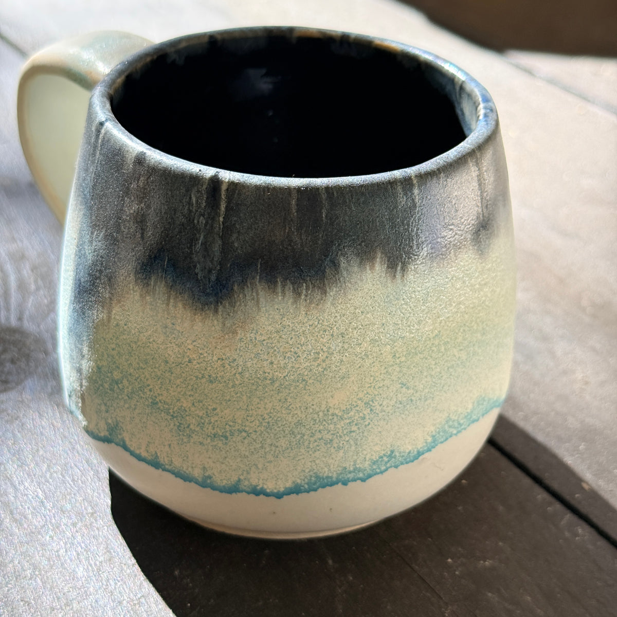 Handmade 16oz Stoneware Mug - Norse Blue