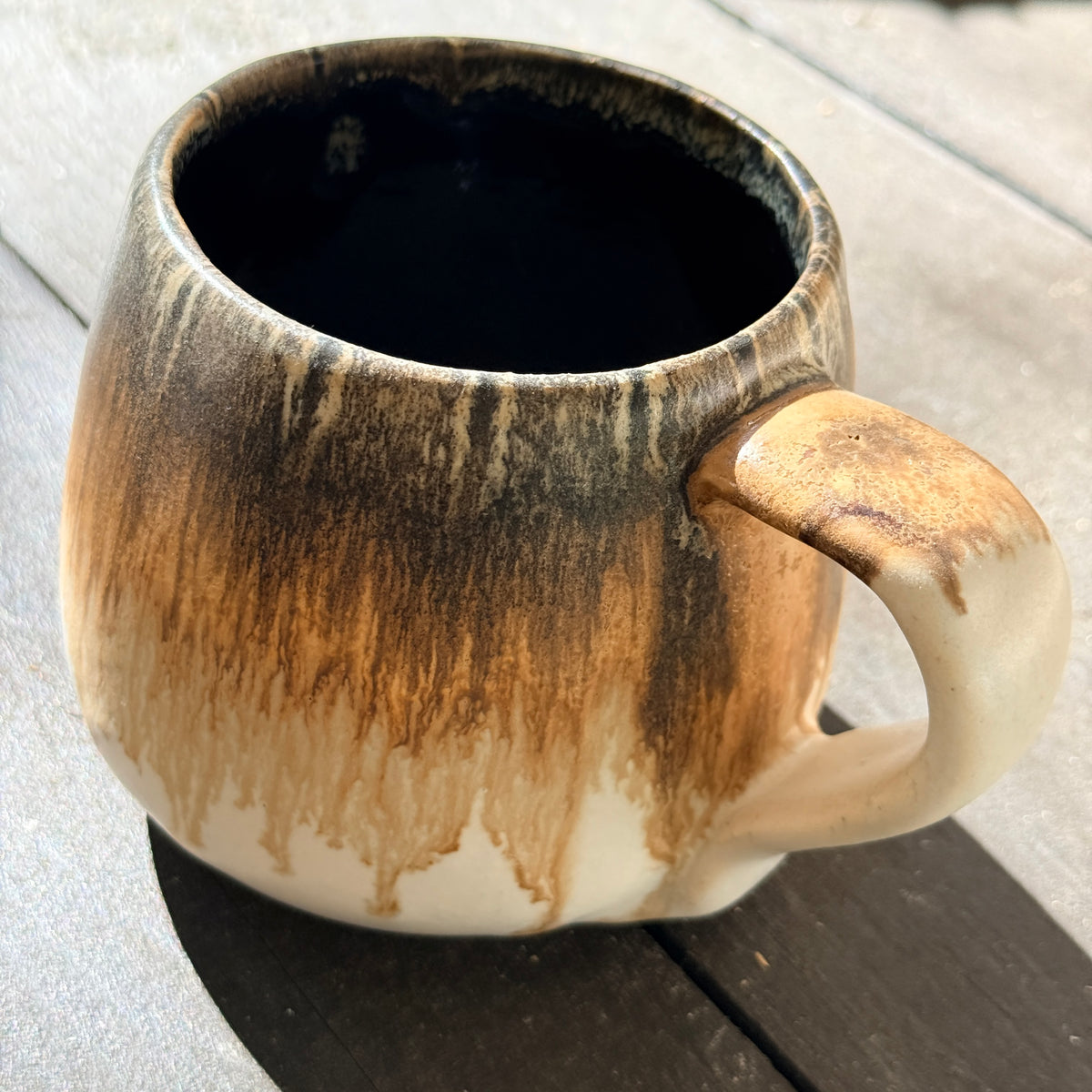 Handmade 16oz Stoneware Mug - Root Beer
