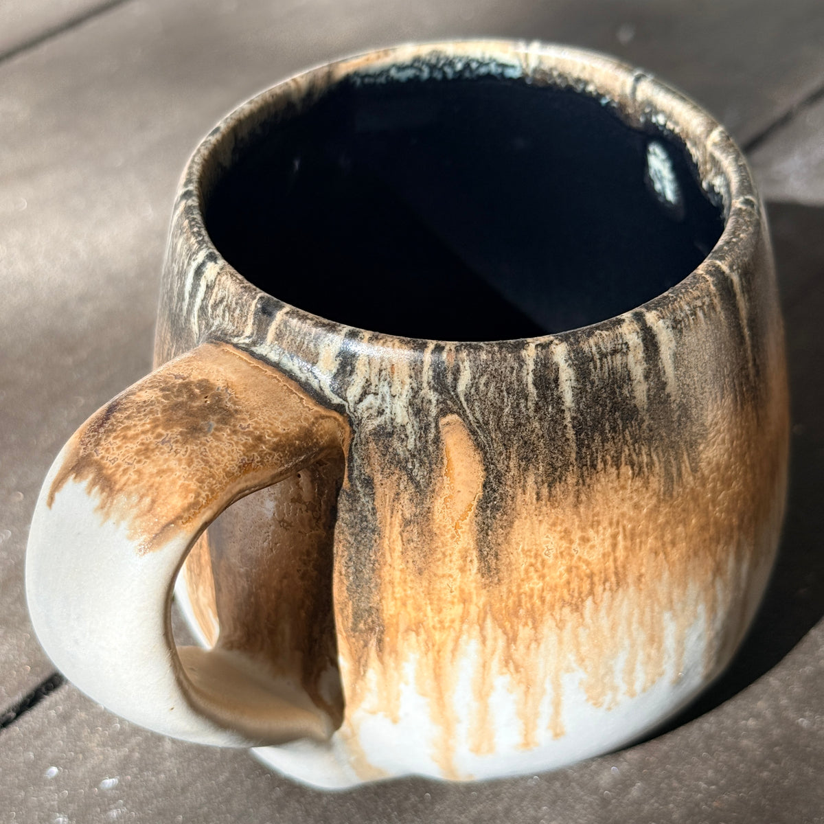 Handmade 16oz Stoneware Mug - Root Beer