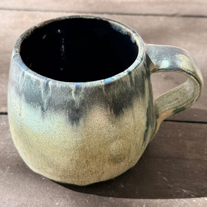 Handmade 16oz Stoneware Mug - Tropical Teal
