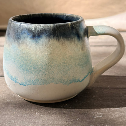 Handmade 16oz Stoneware Mug - Norse Blue