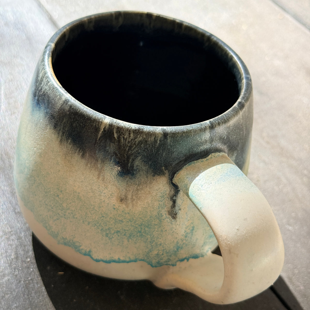 Handmade 16oz Stoneware Mug - Norse Blue