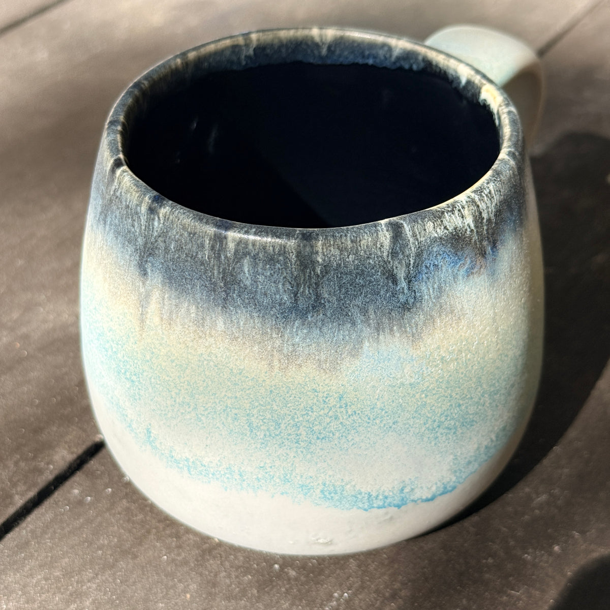 Handmade 16oz Stoneware Mug - Norse Blue