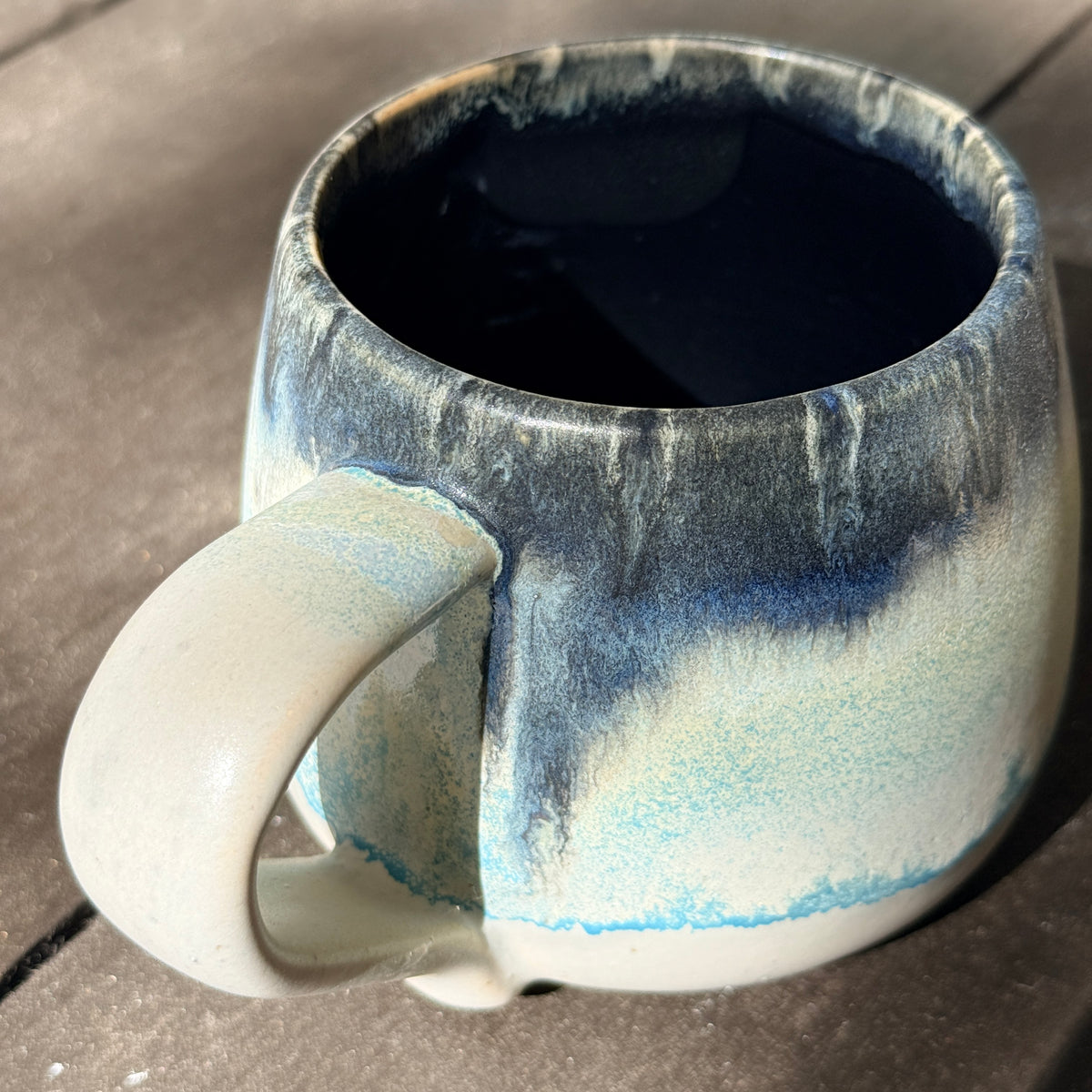 Handmade 16oz Stoneware Mug - Norse Blue