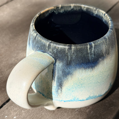 Handmade 16oz Stoneware Mug - Norse Blue