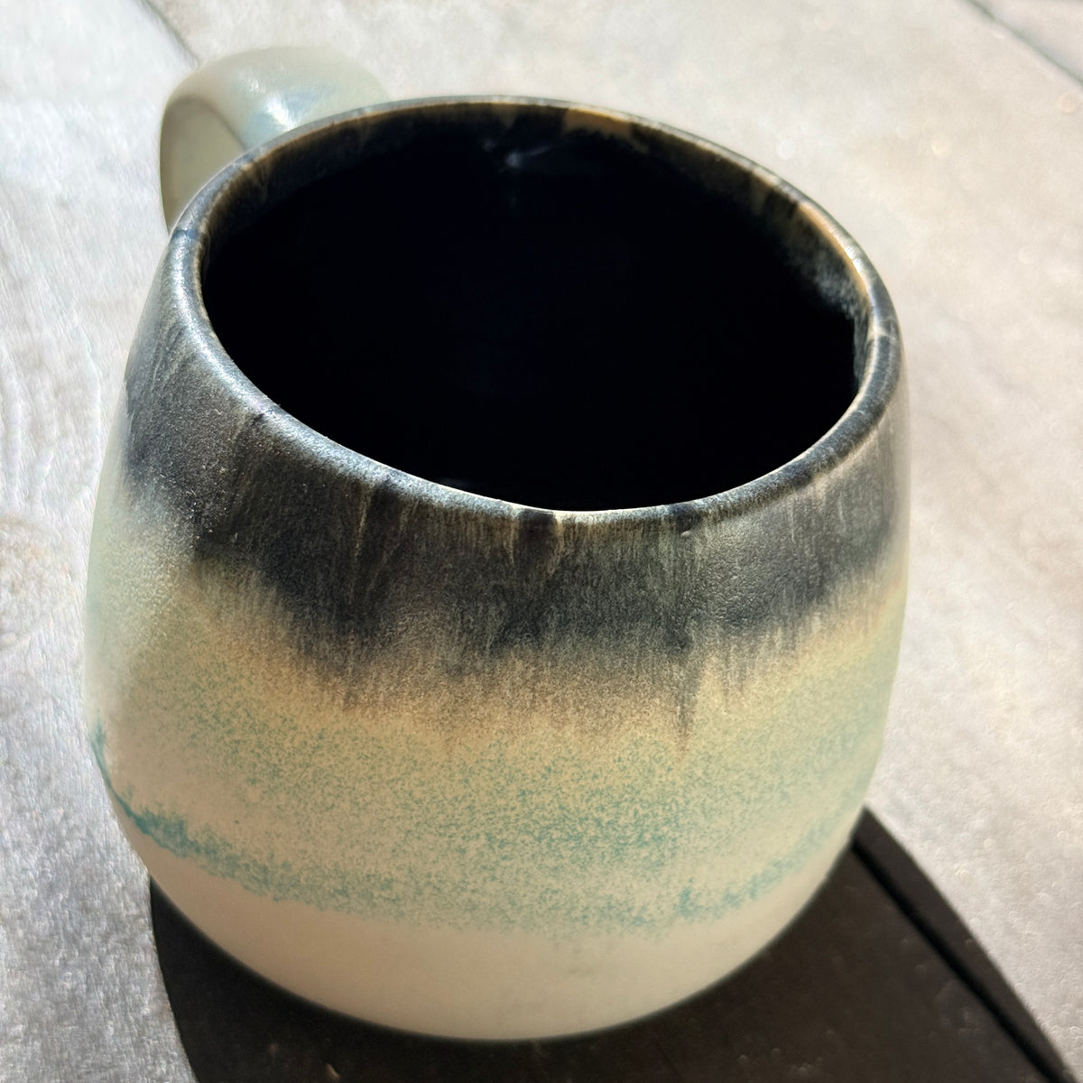 Handmade 16oz Stoneware Mug - Norse Blue