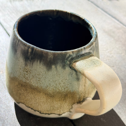 Handmade 16oz Stoneware Mug - Tropical Teal
