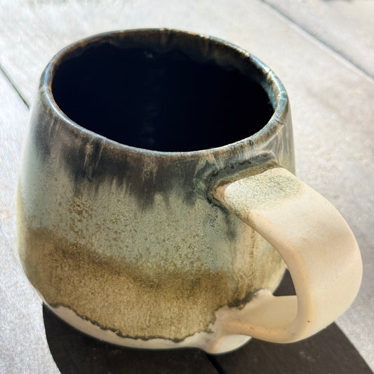 Handmade 16oz Stoneware Mug - Tropical Teal