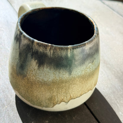 Handmade 16oz Stoneware Mug - Tropical Teal
