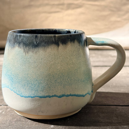 Handmade 16oz Stoneware Mug - Norse Blue