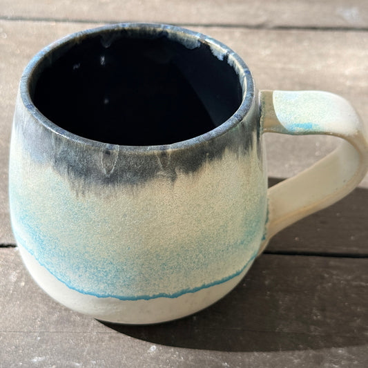Handmade 16oz Stoneware Mug - Norse Blue