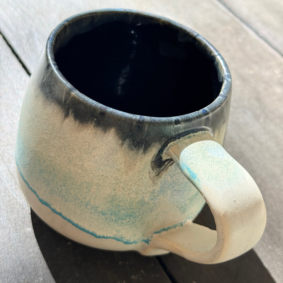 Handmade 16oz Stoneware Mug - Norse Blue