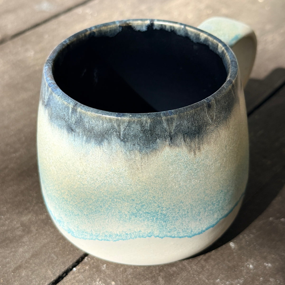 Handmade 16oz Stoneware Mug - Norse Blue